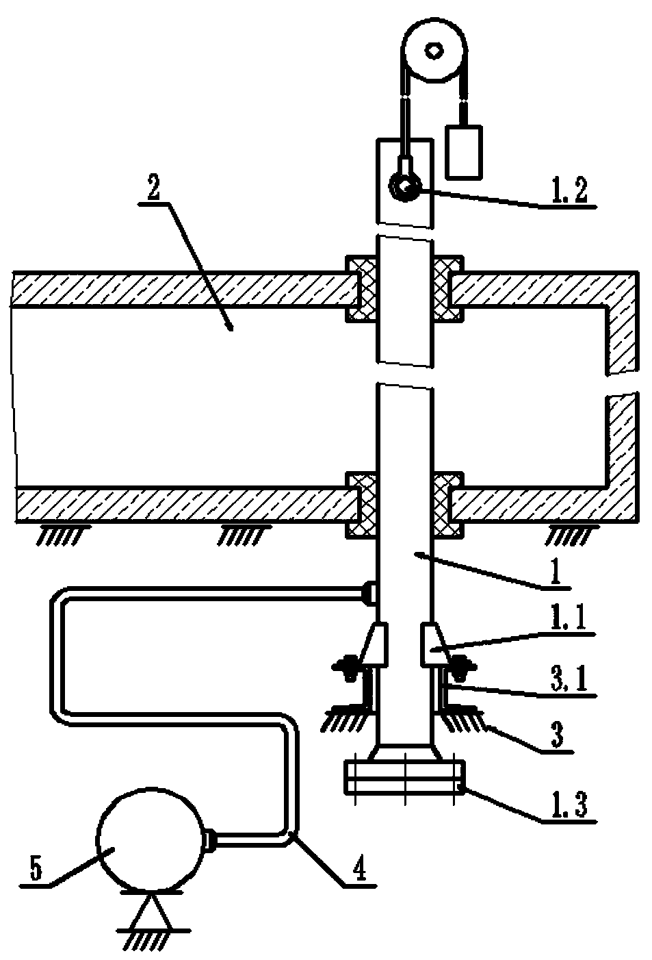 Furnace tube installation and fixing method applied to hydrocarbon-steam conversion hydrogen production conversion furnace