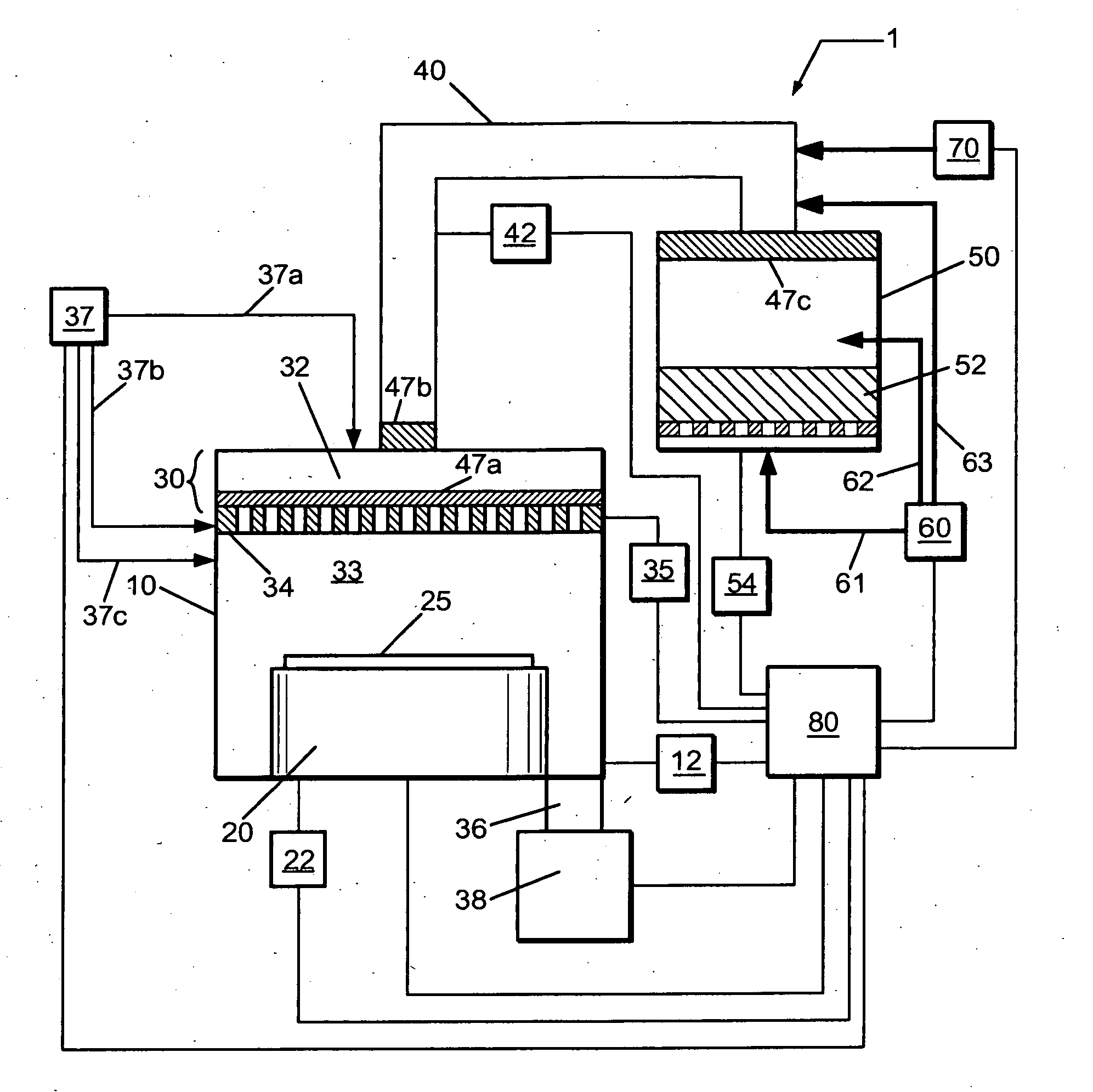 Method and apparatus for reducing particle contamination in a deposition system