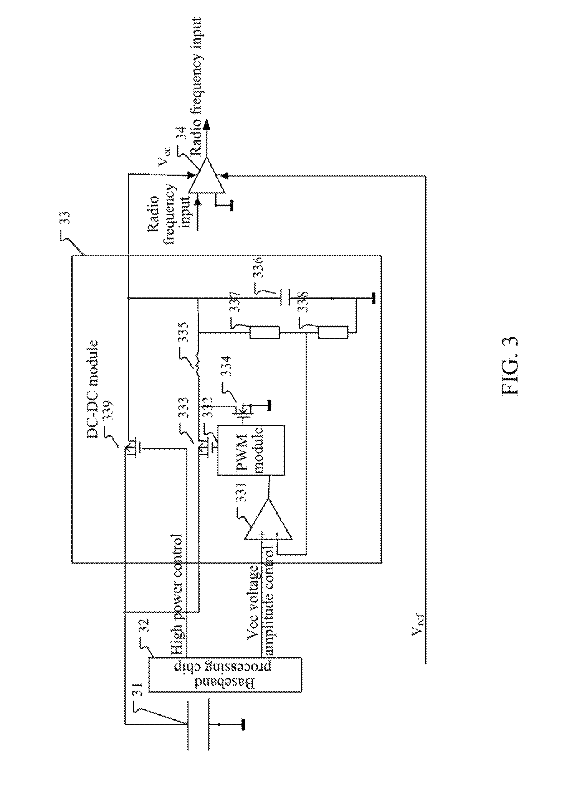 Circuit and method for reducing radio-frequency power consumption of mobile phone