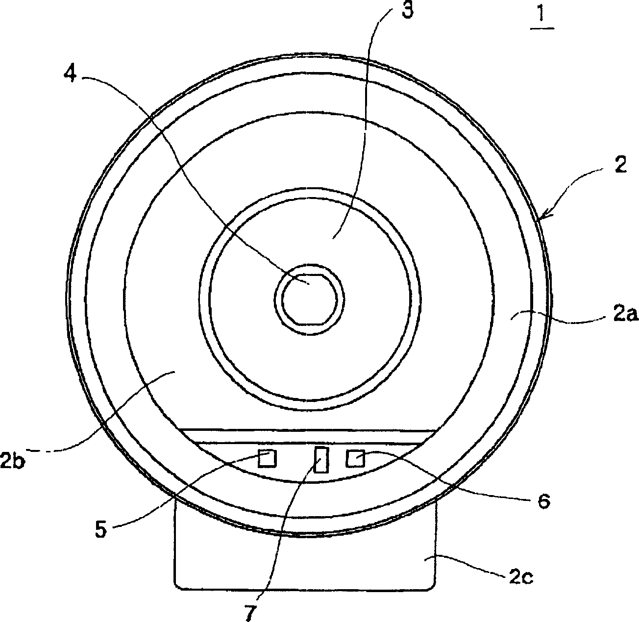 Mounting structure of electronic device
