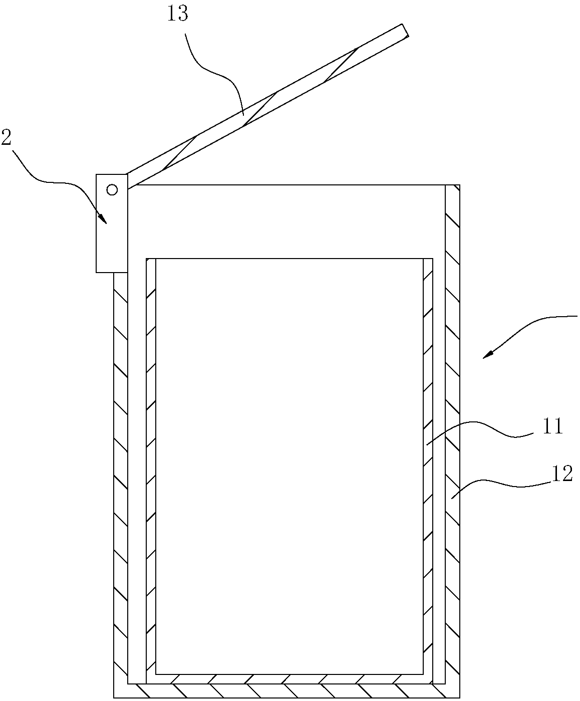 Trash can open cover control system and method based on infrared induction