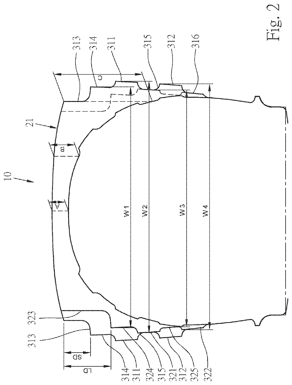 Tire pattern structure