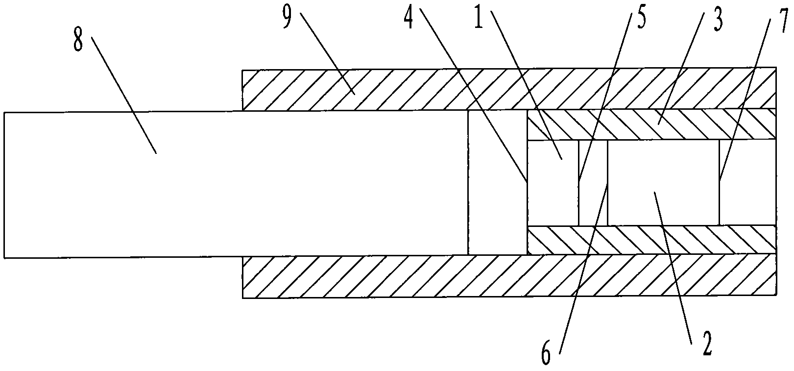 Optical fiber coupling semiconductor laser output light band indicating device