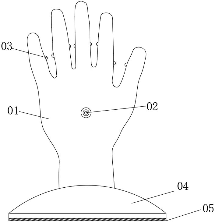 Pressure sore preventing support frame for near-end of invasive ventilator pipeline