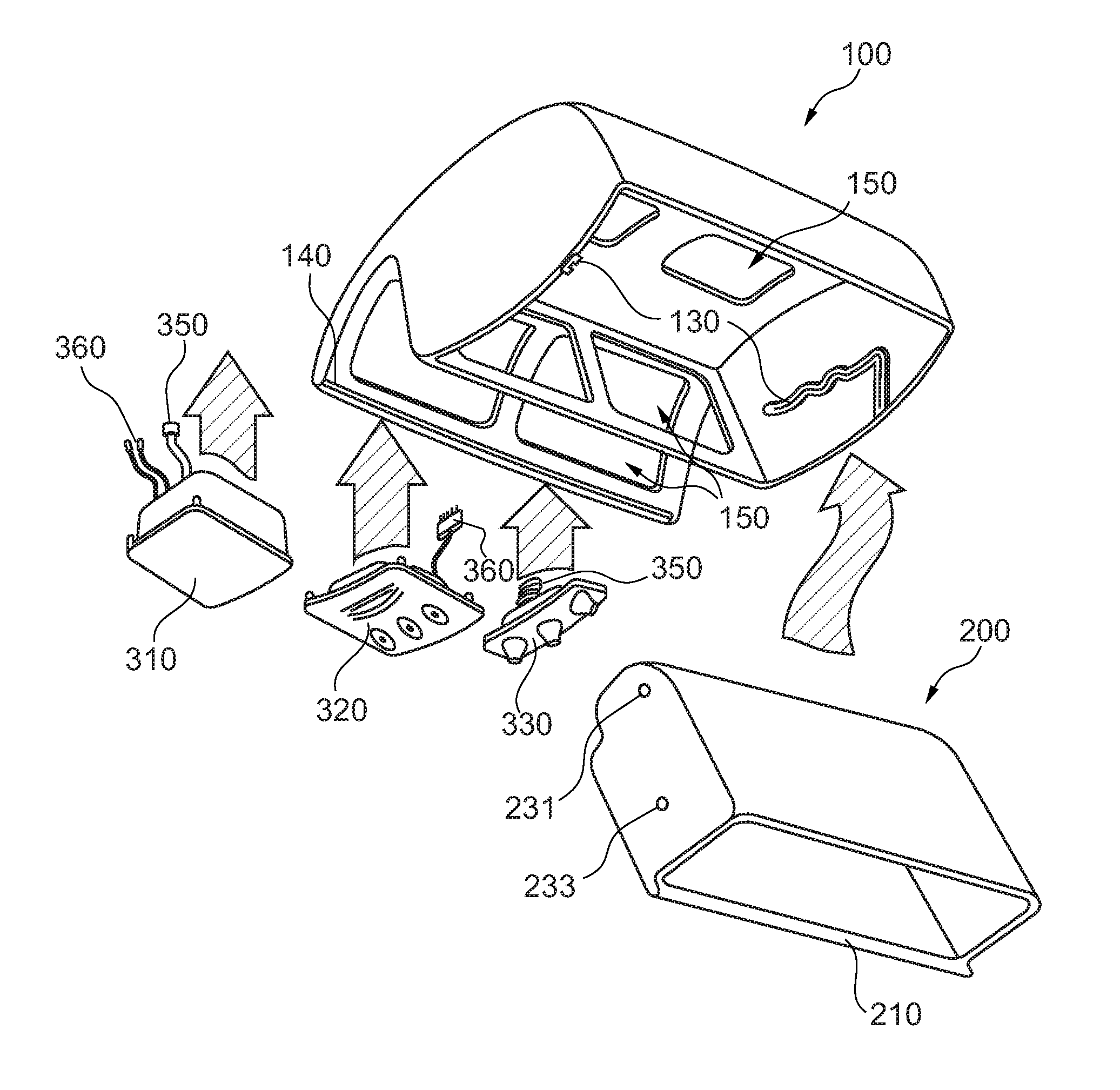 Storage compartment module with mobile storage compartment