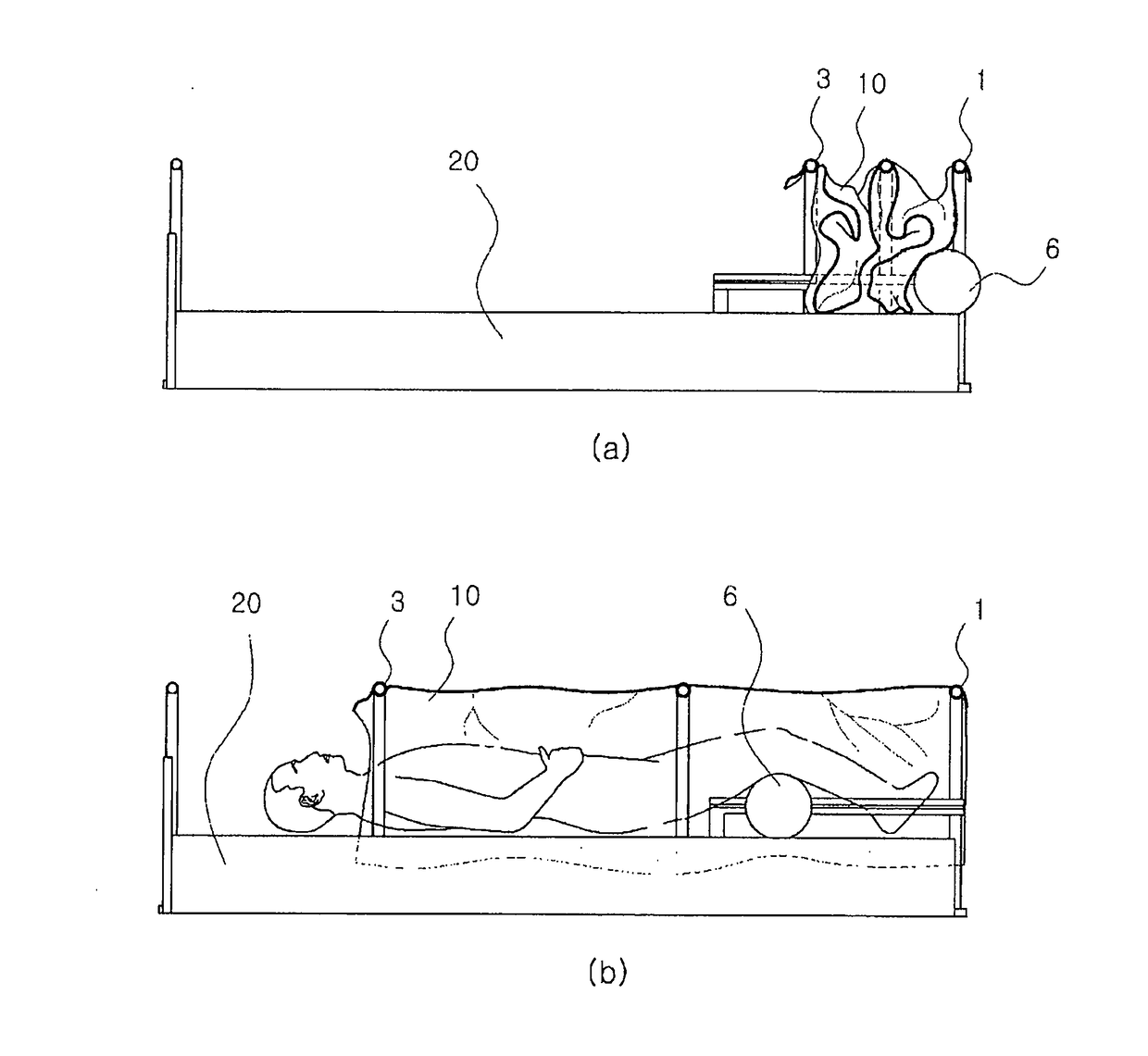 Sleeping compartment frame