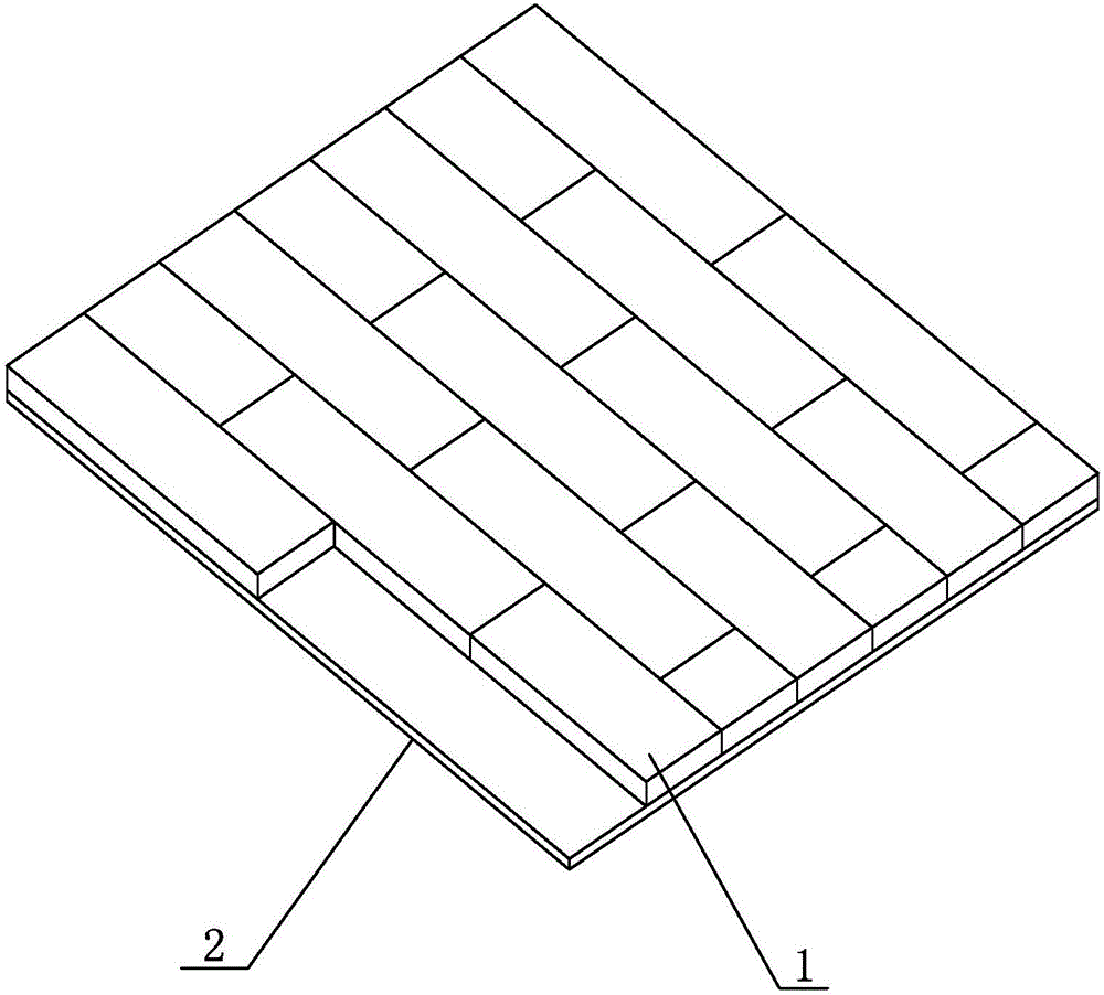 Plastic cement floorboard installing structure and installing method thereof