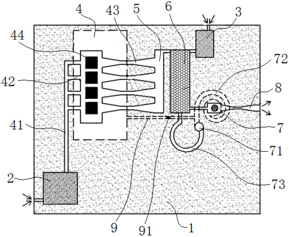 Mobile phone chip active heat dissipation device