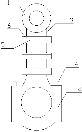 Reinforced connecting rod of diesel engine