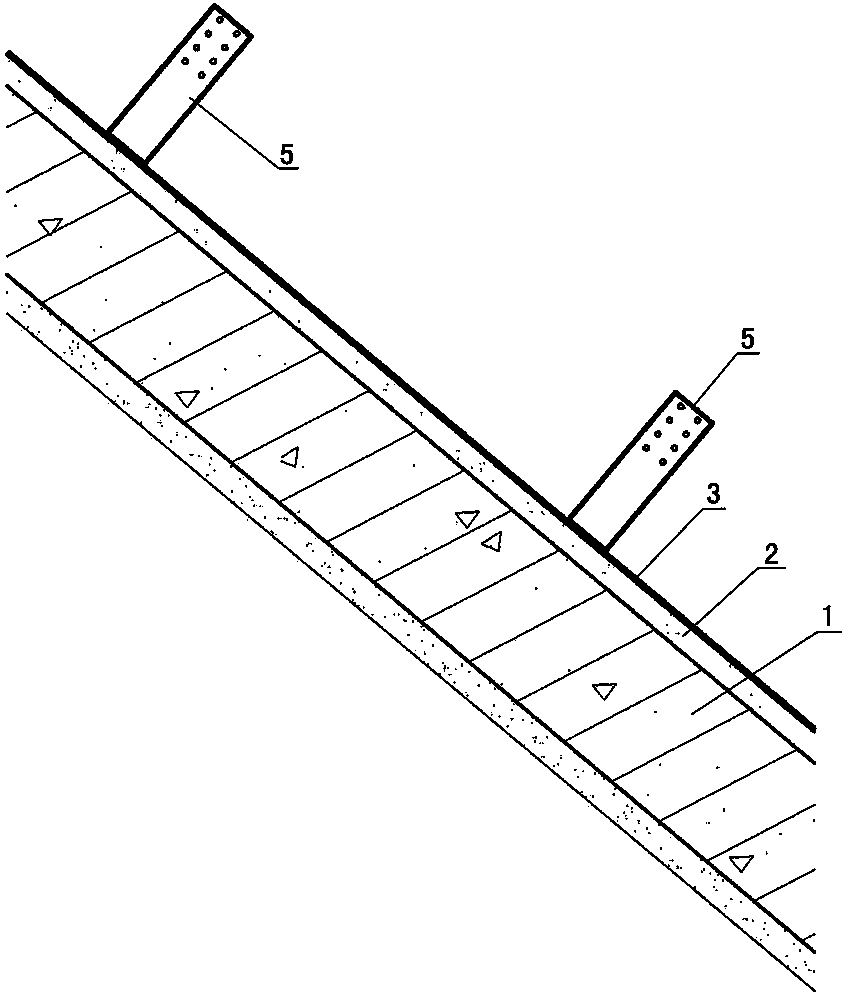 Temperature-keeping, ventilating and energy-saving dry-method structure of slope roof and construction method thereof