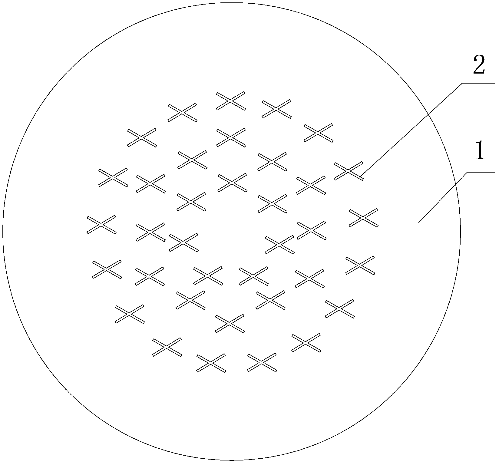 X-type micro-hole spinneret plate