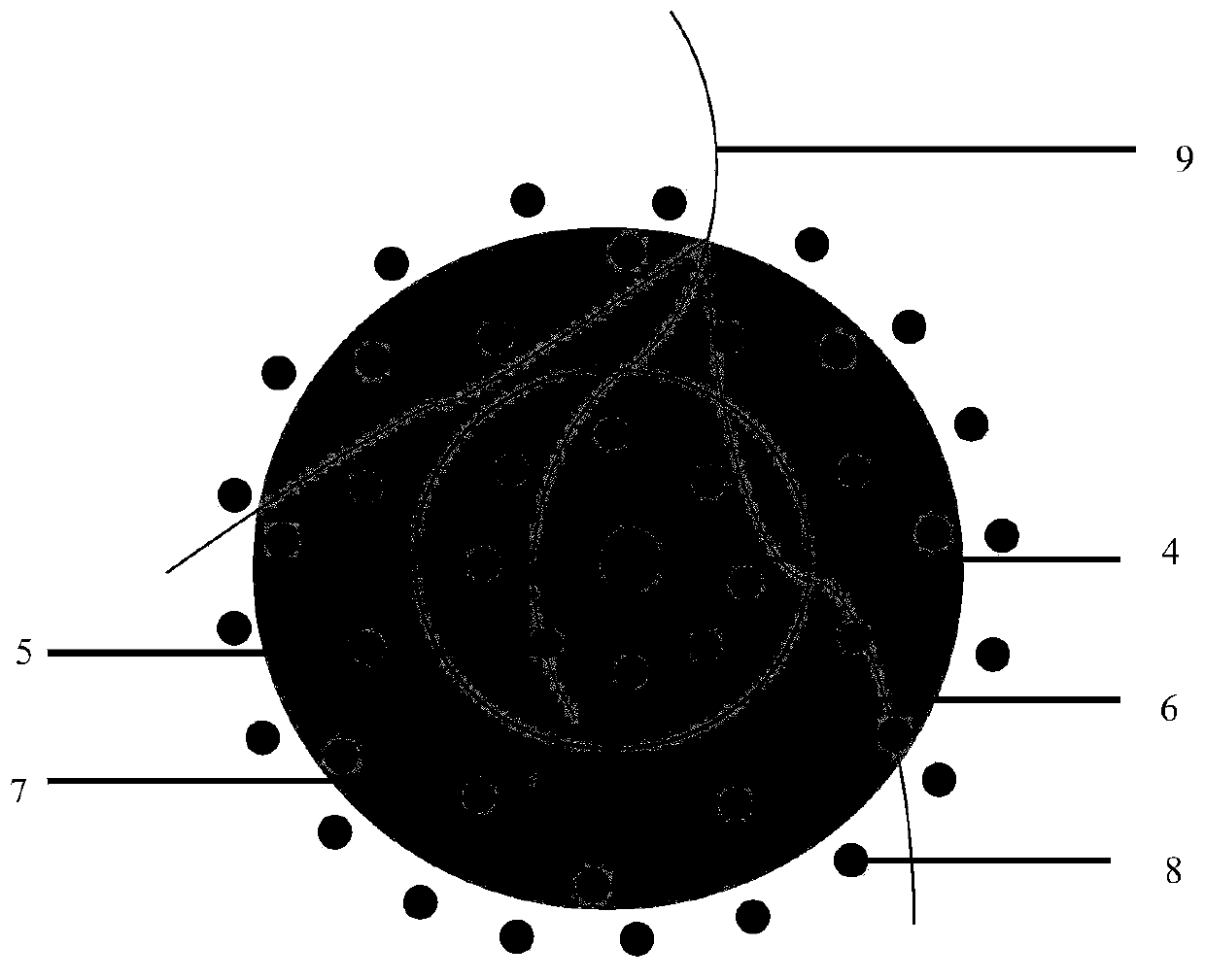 High-efficiency organic-inorganic compound fertilizer and production method thereof