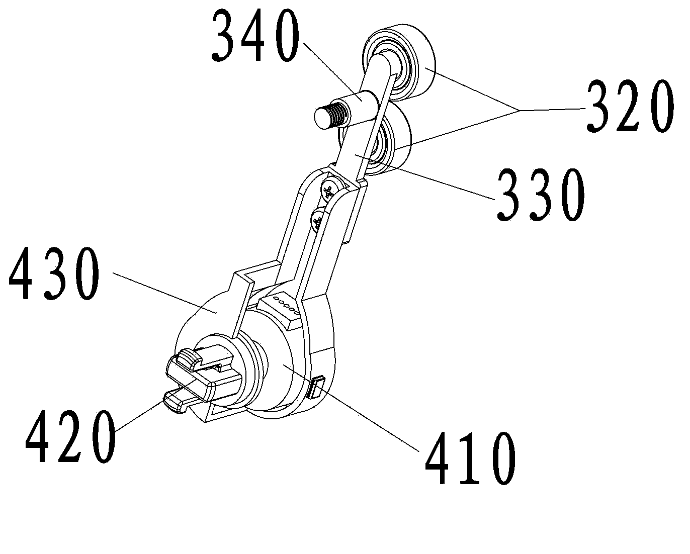 Lifting type air guide device and air-conditioner