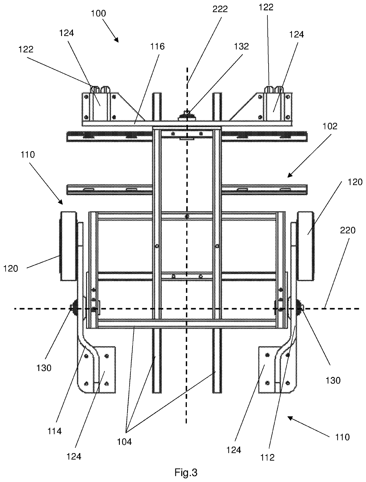 Suspension system for an automated guide vehicle