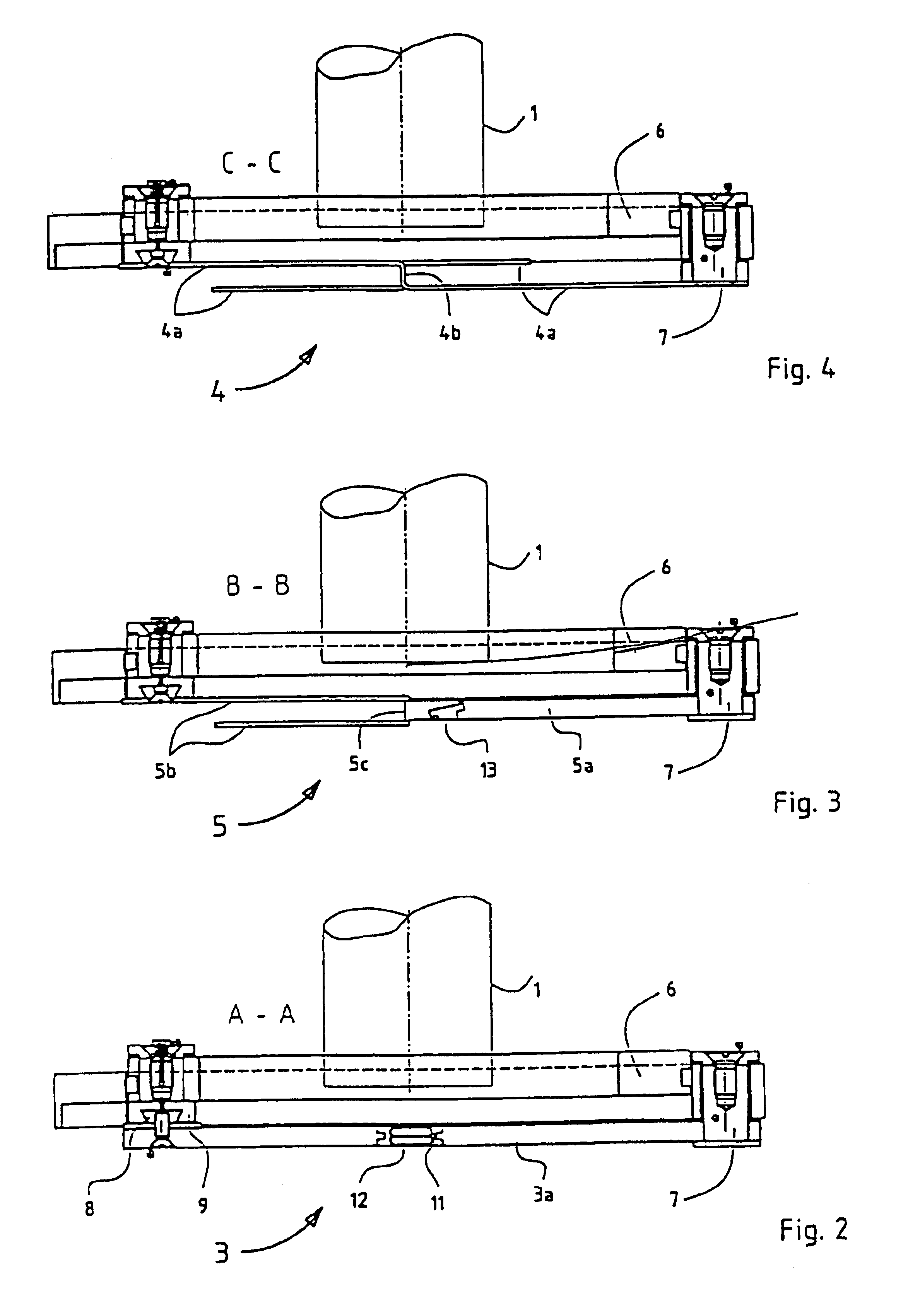 Closing device for flexible tubular packaging