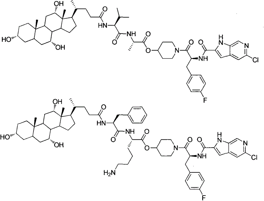 Glycogen phosphorylase inhibitor bile acid derivatives containing biocleavable dipeptide, its preparation method and medical application