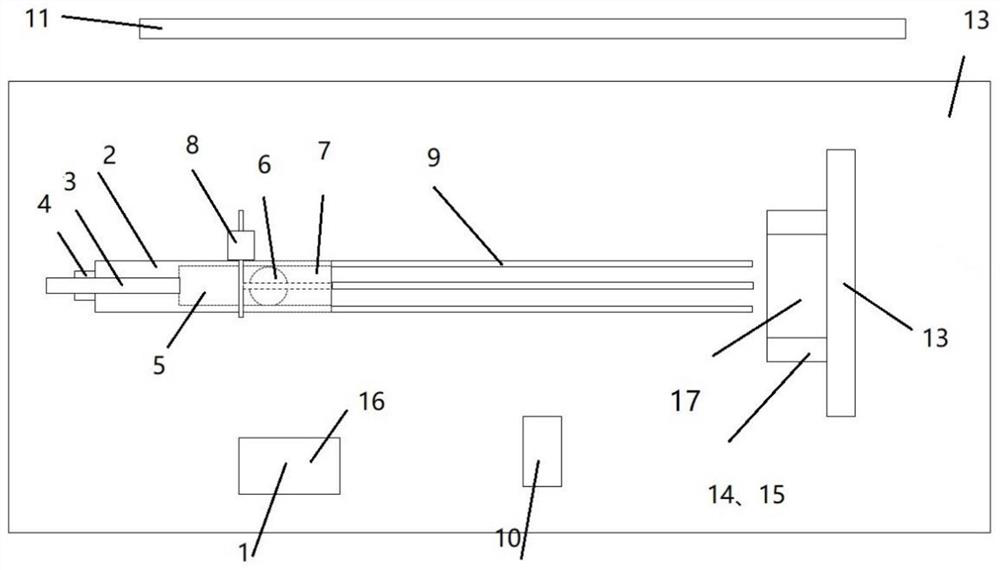 Device and method for detecting impact effect of vehicle-mounted liquid crystal screen