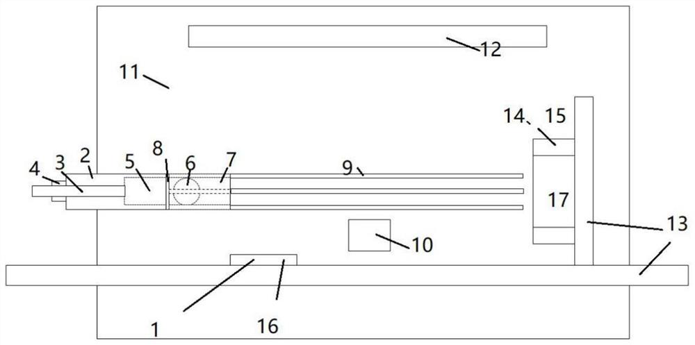 Device and method for detecting impact effect of vehicle-mounted liquid crystal screen