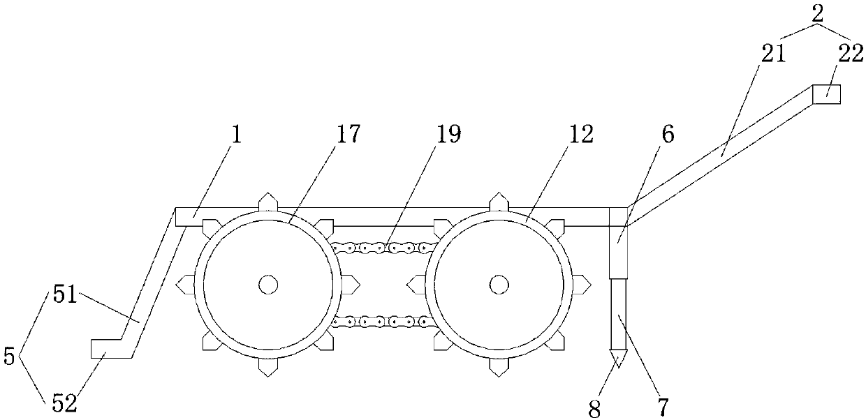 Seeding device capable of automatically watering and used for new crop variety planting