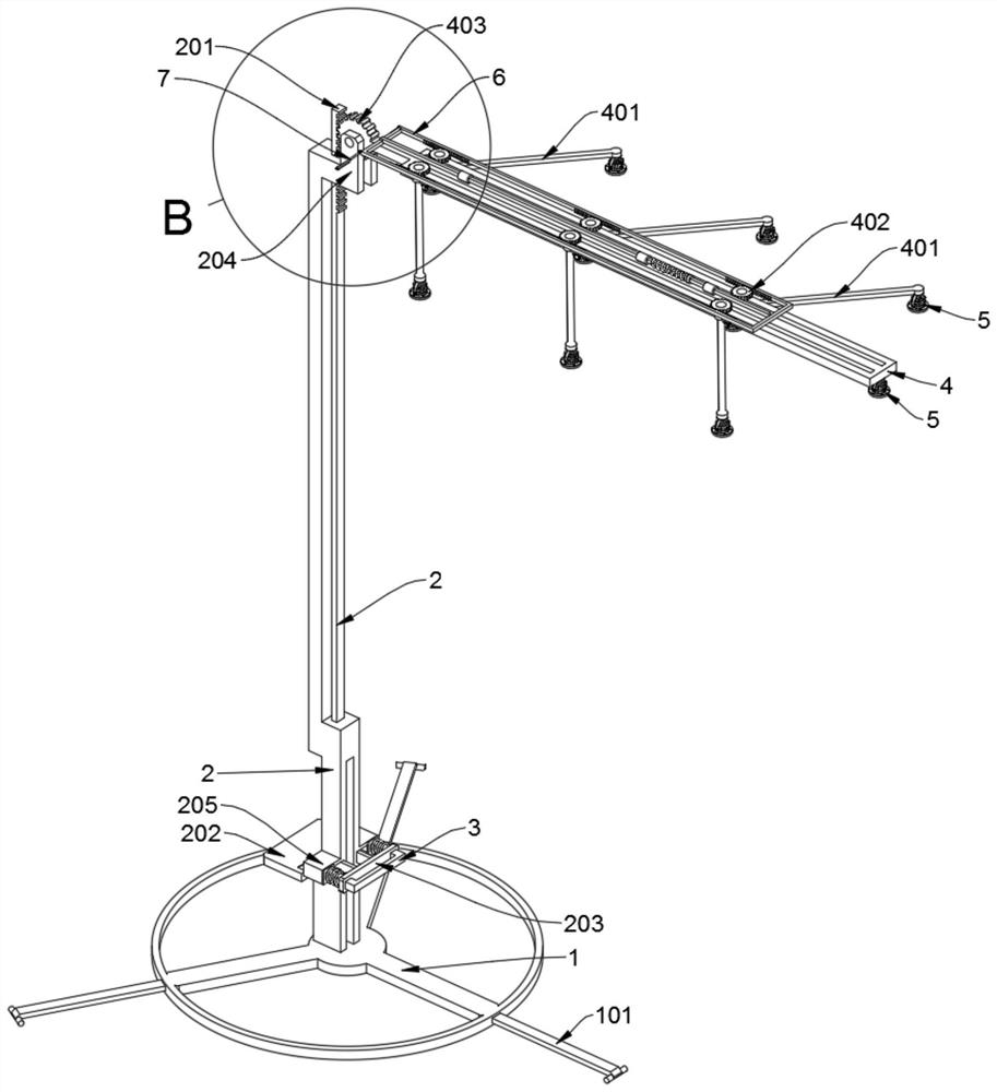 Feeler lever for printing and dyeing machine maintenance illumination