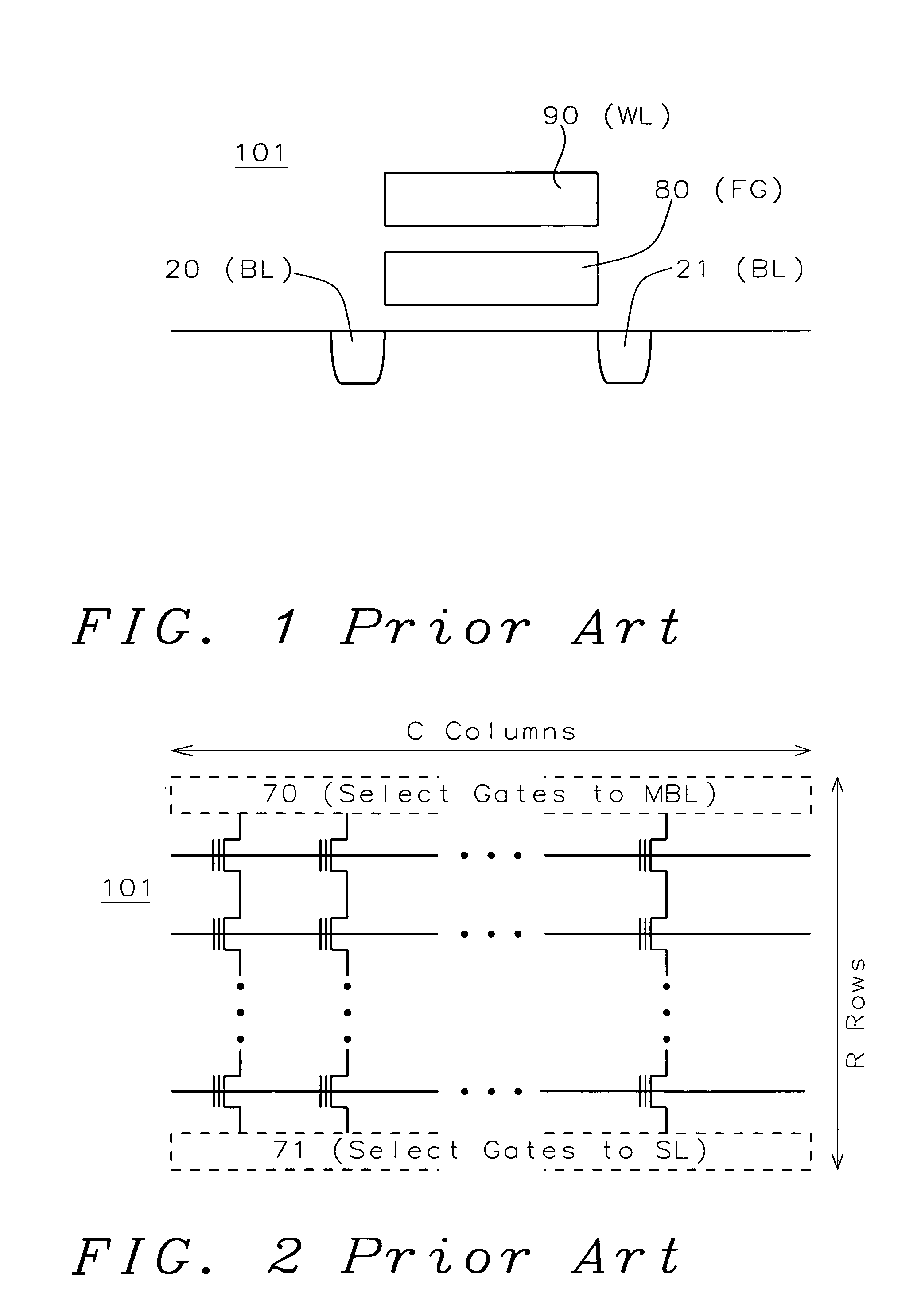 Nonvolatile memory array organization and usage