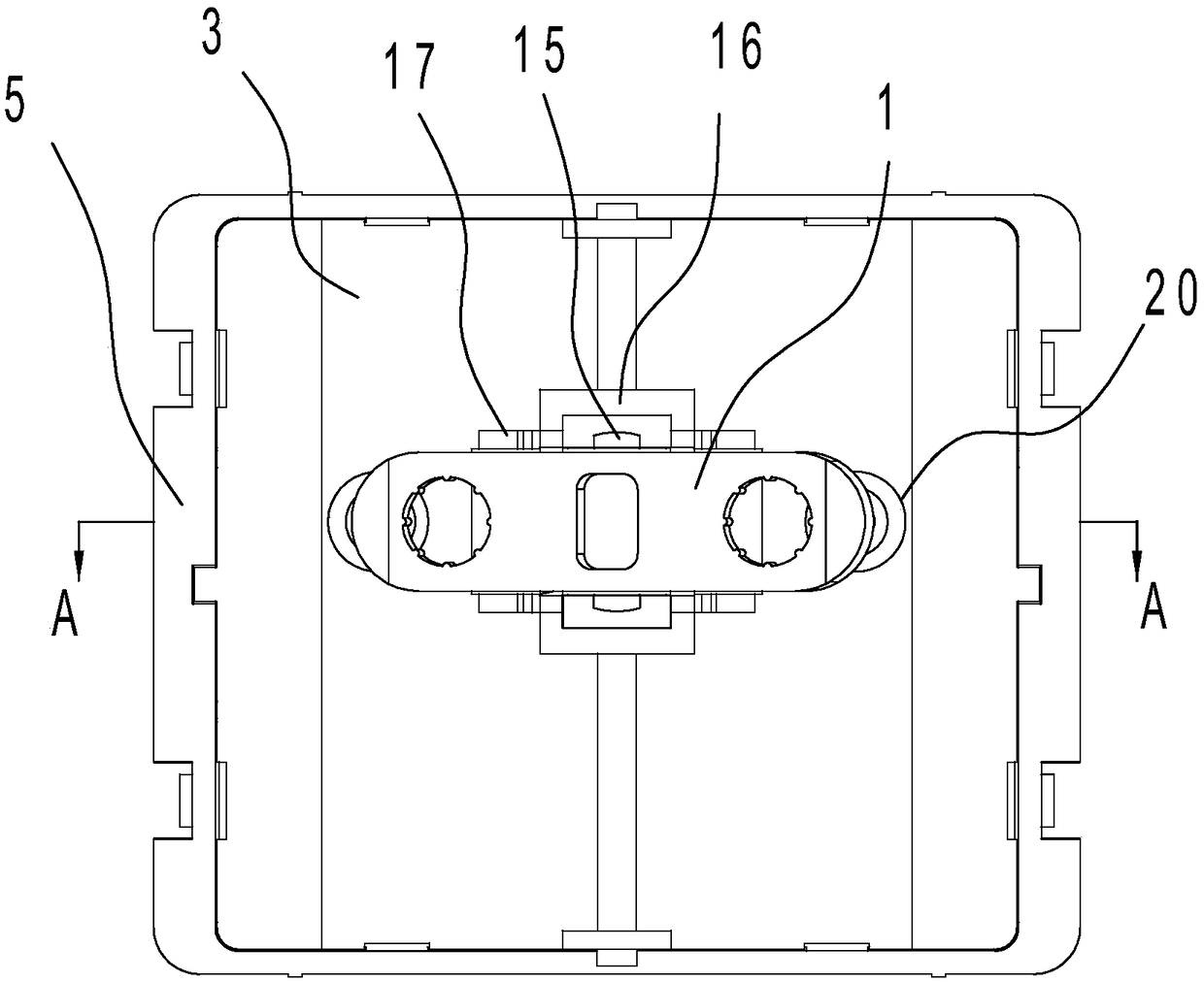 A rocker switch