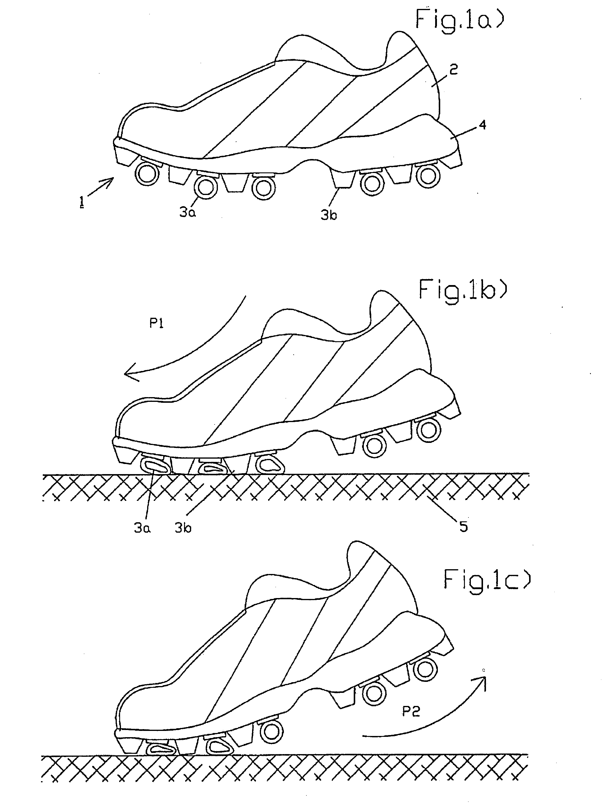 Outsole With Tangential Deformation