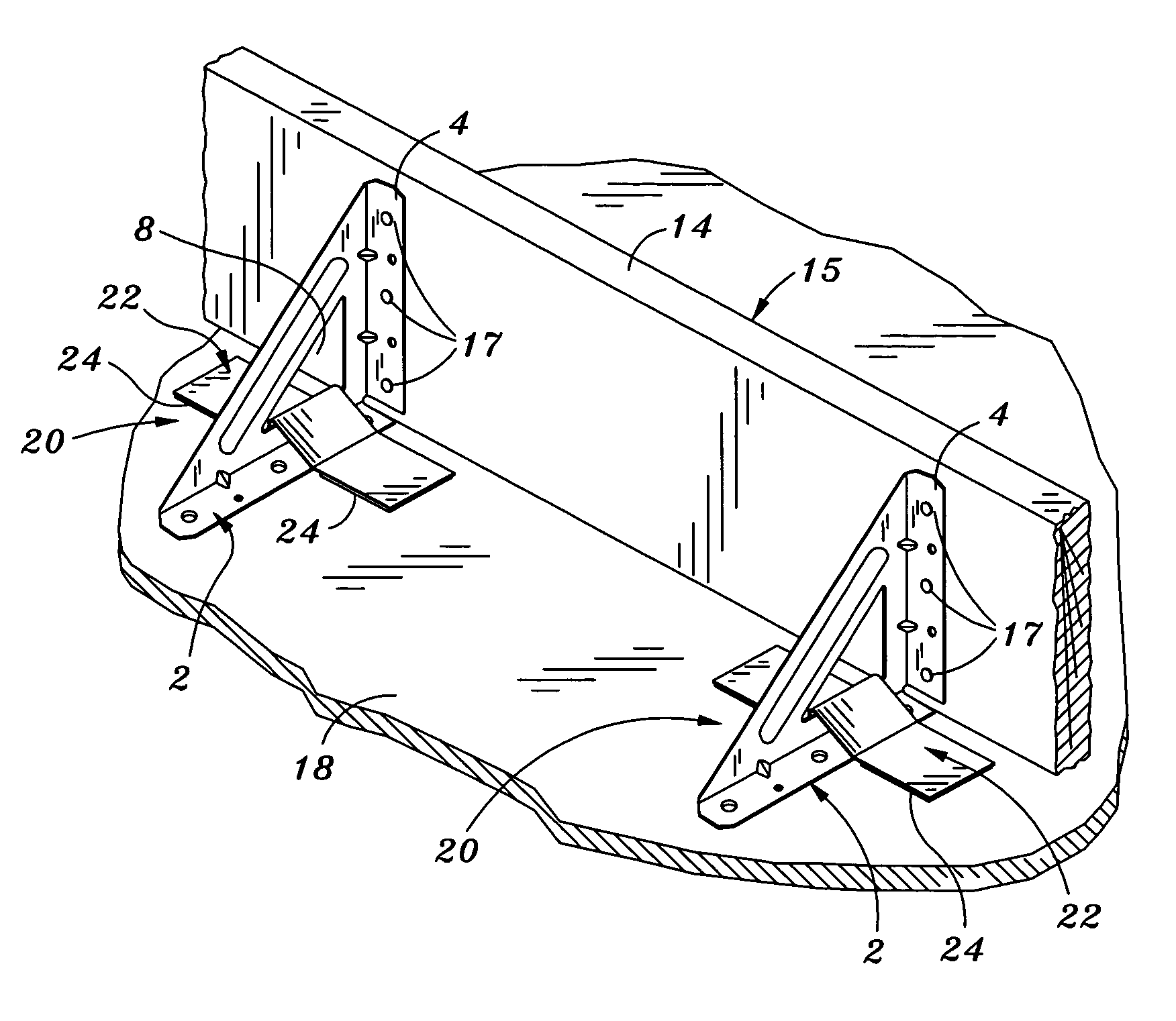 Non-destructive form brackets and methods of using the same