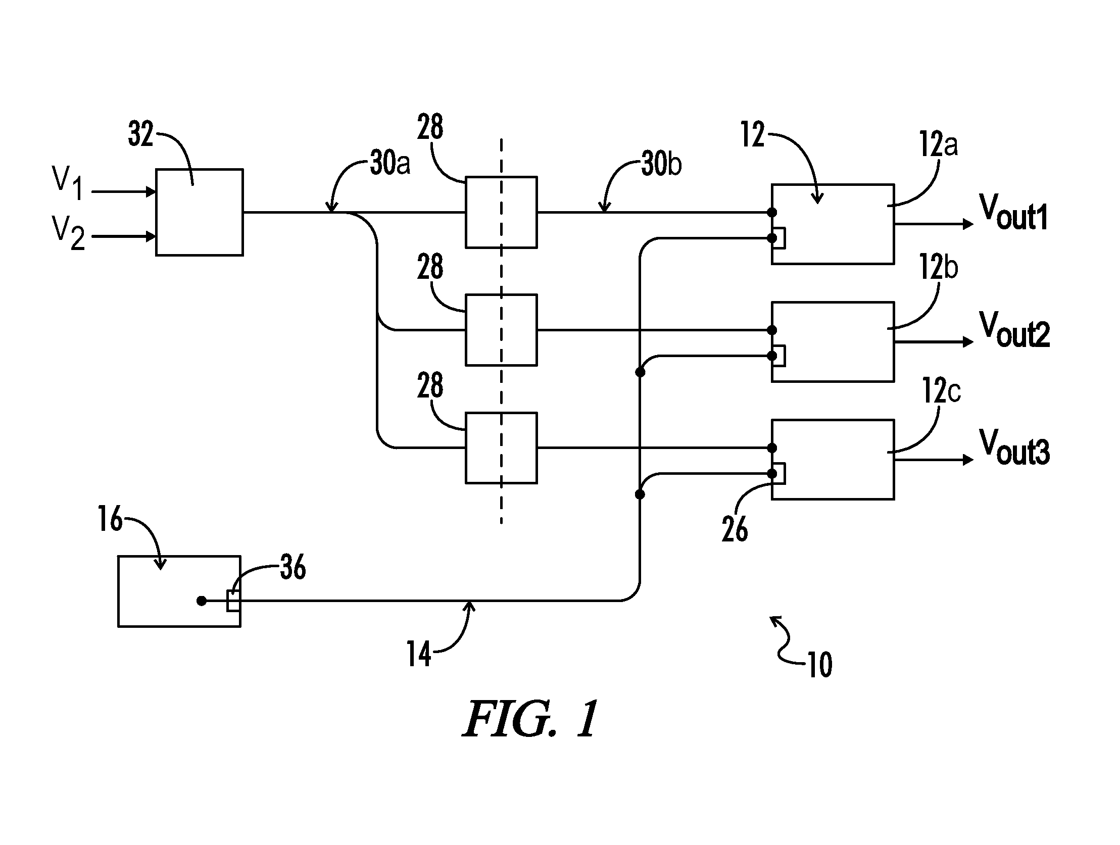 Power supply architecture for controlling and monitoring isolated output modules