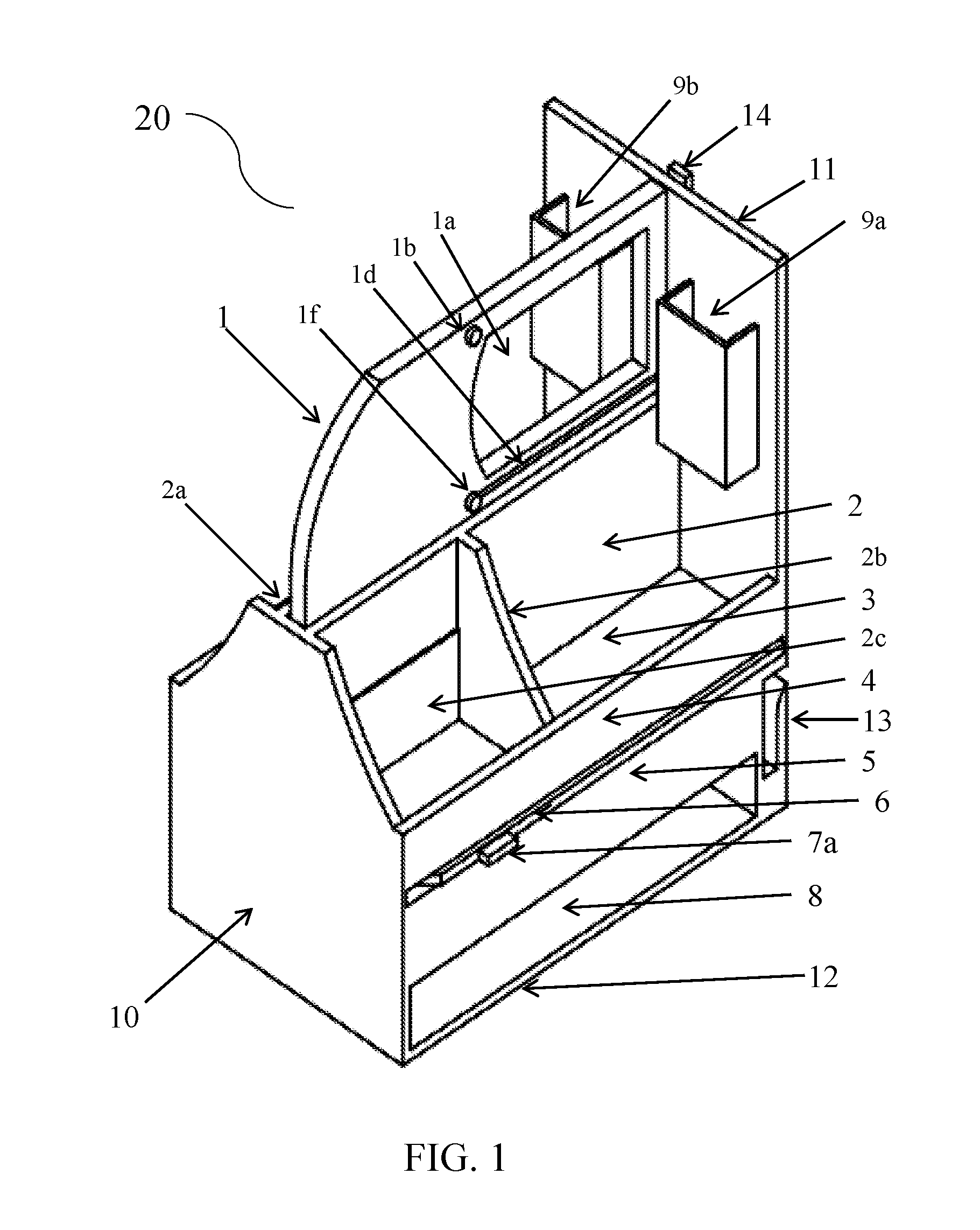 Seat divider with recessed top panel and two-way viewing window