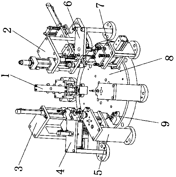 Automatic assembling machine for hasps