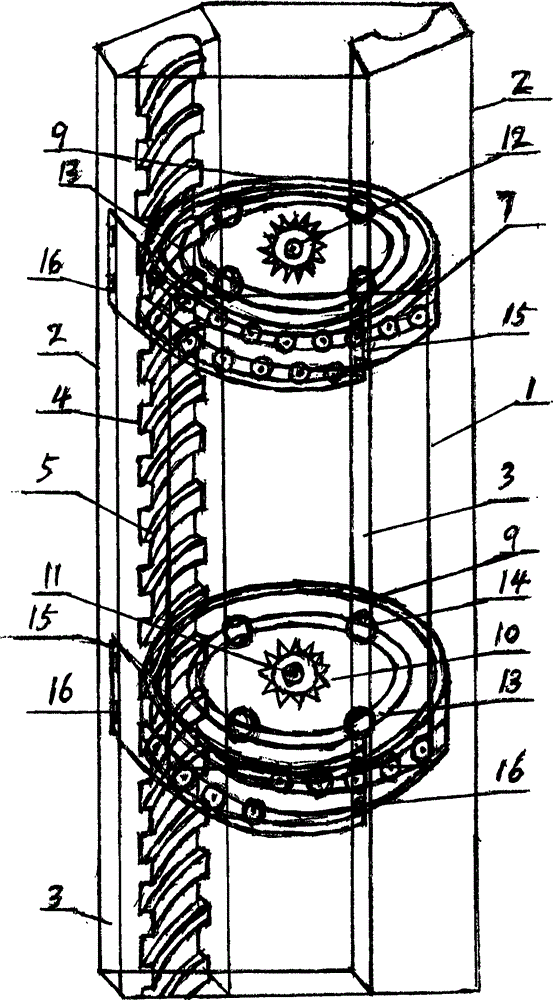 Spiral line rail aligning lift