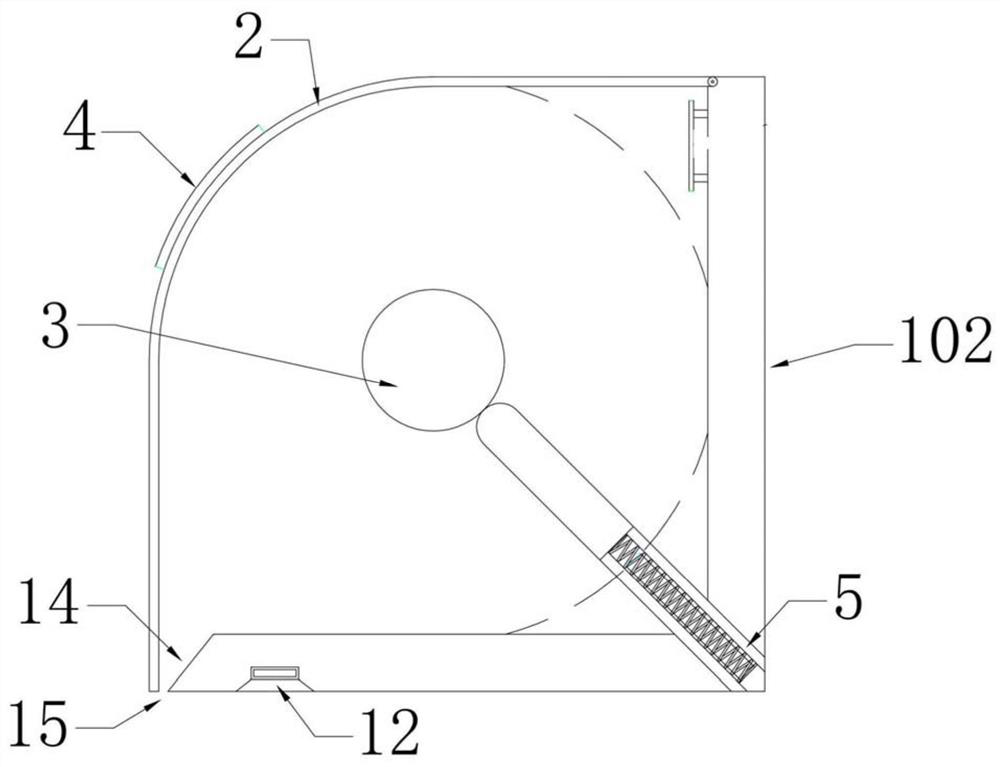 Toilet paper storing and taking device