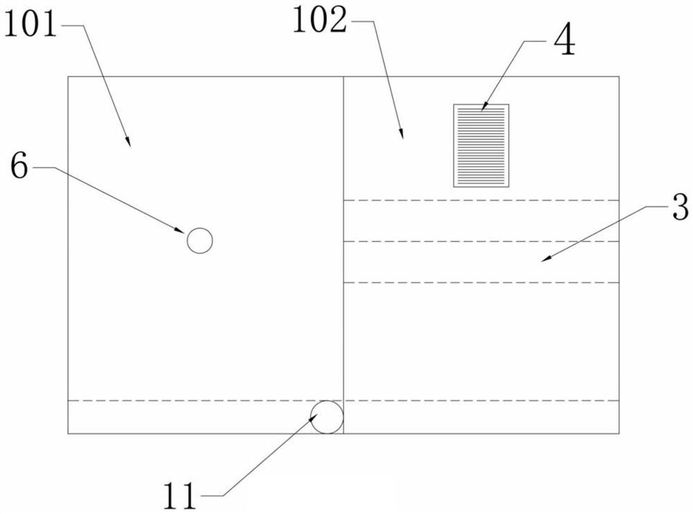 Toilet paper storing and taking device