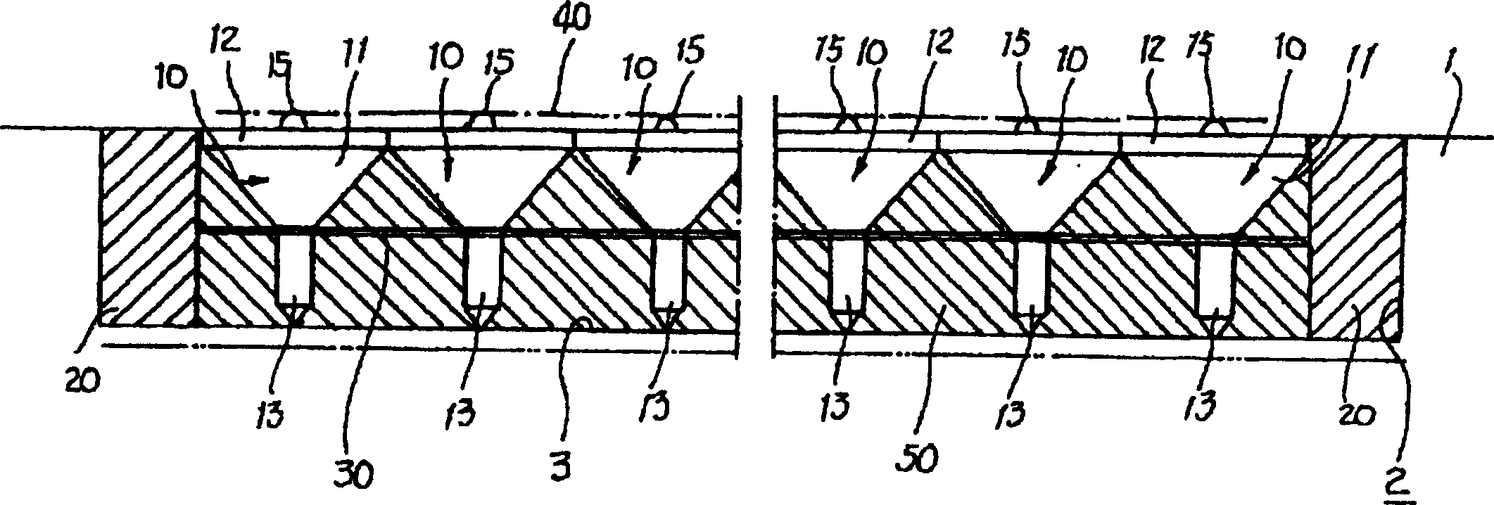 Base foundation construction method and building infrastructure