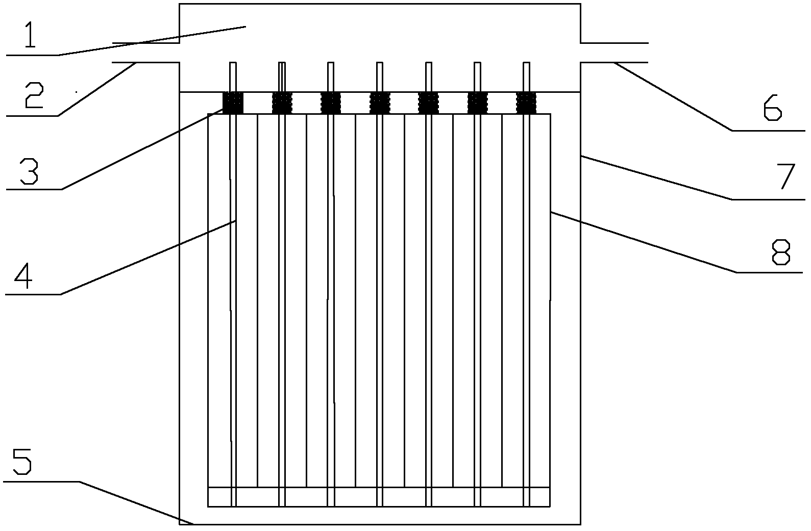 Solar water heater inlaid in wall