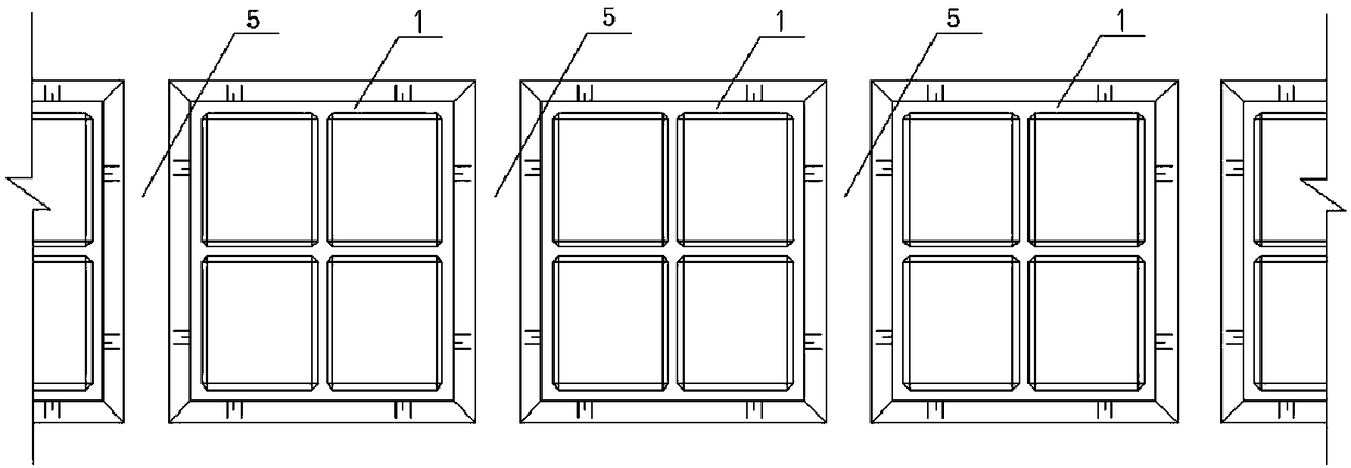 Jetty type wharf with caisson structure, and construction method thereof