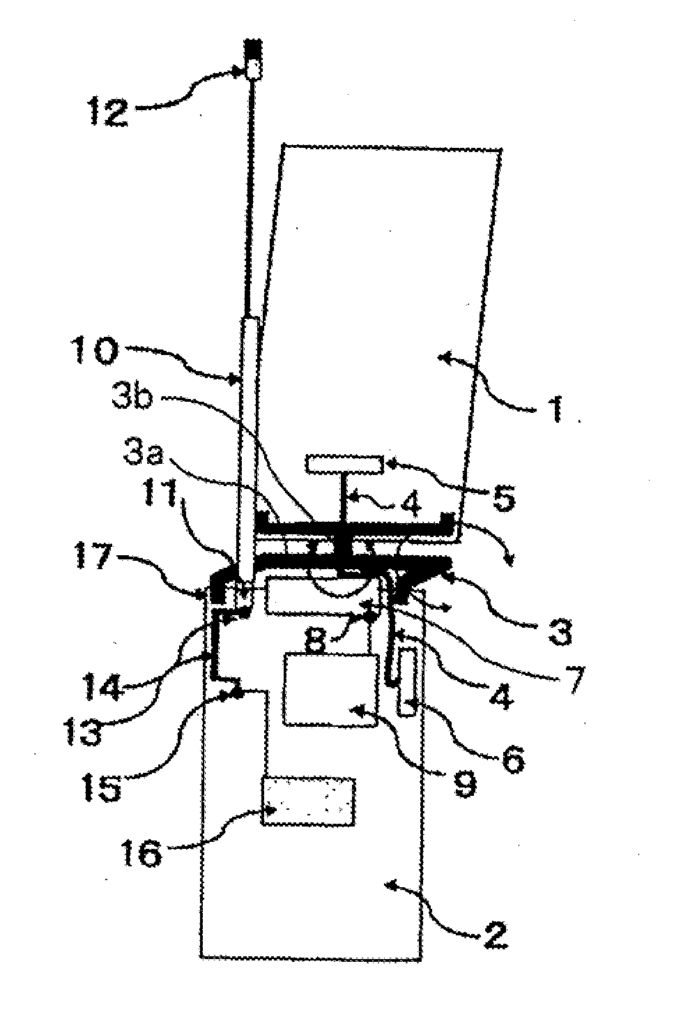 Foldable portable radio device