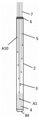 Ampoule for testing temperature field of hearth