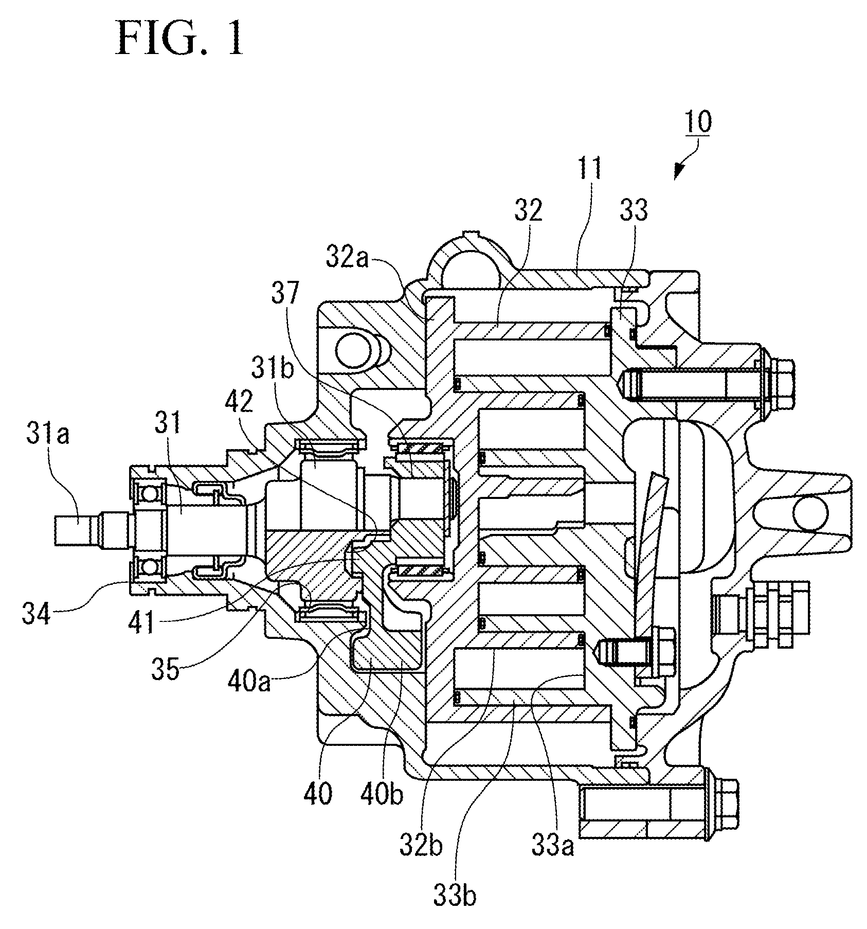 Scroll type compressor having an elastic member to suppress noise and reduce variations