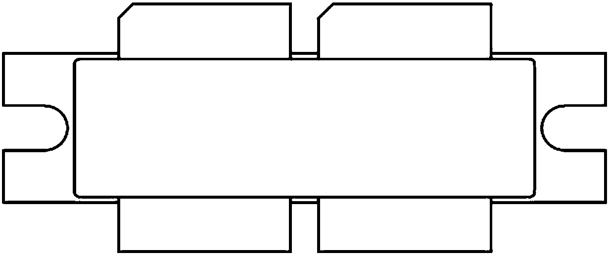 Installation fixing structure of independent packaging type radio-frequency power amplifier chip