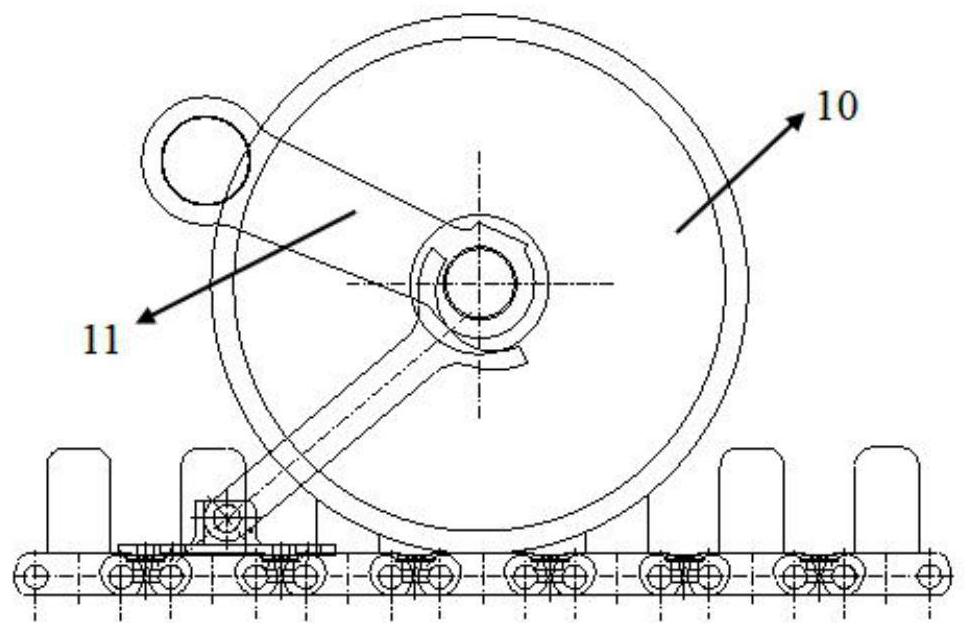 Tracked vehicle inner side loading wheel dismounting tool