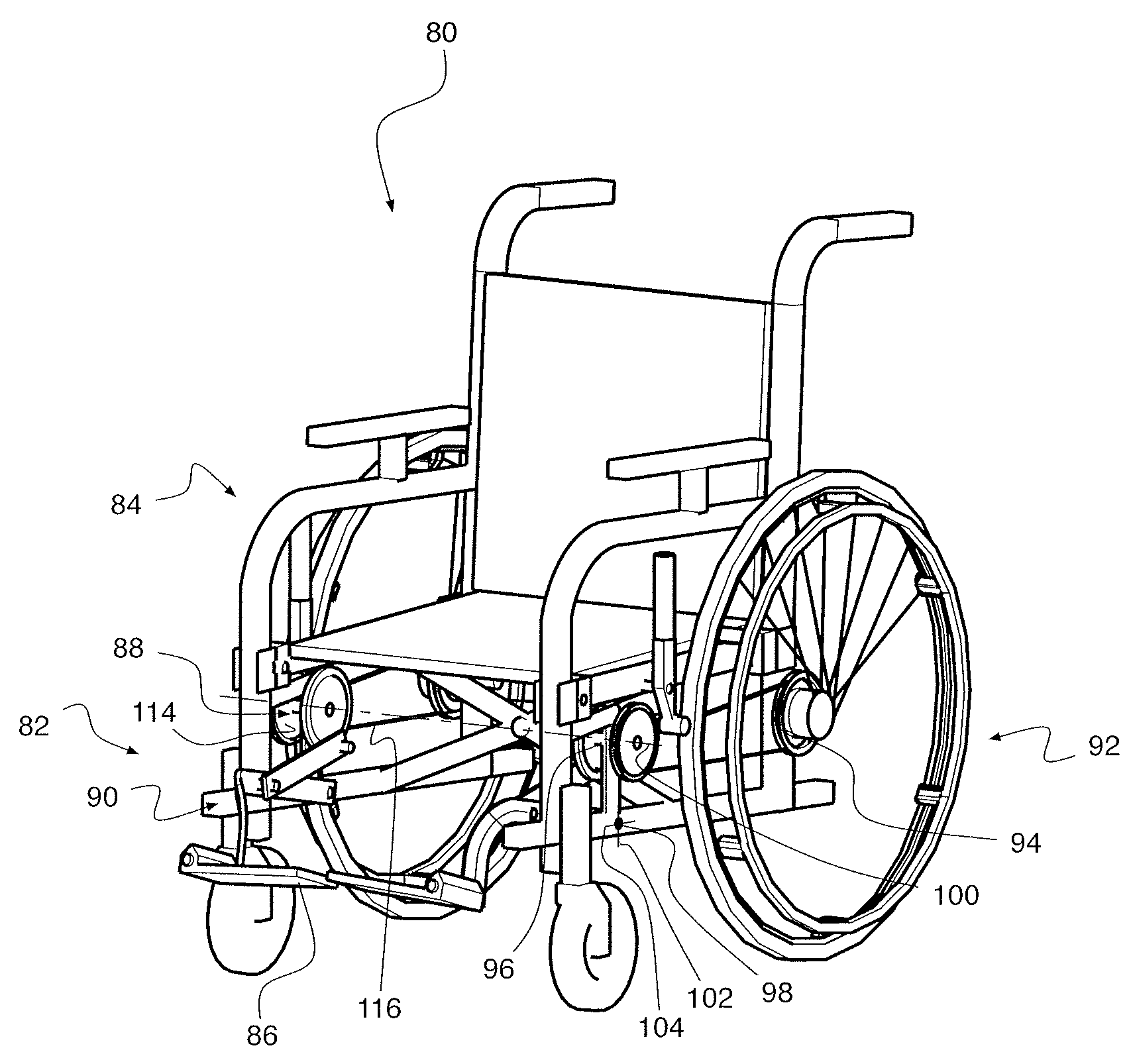 Atrophy-reducing movable foot support apparatus