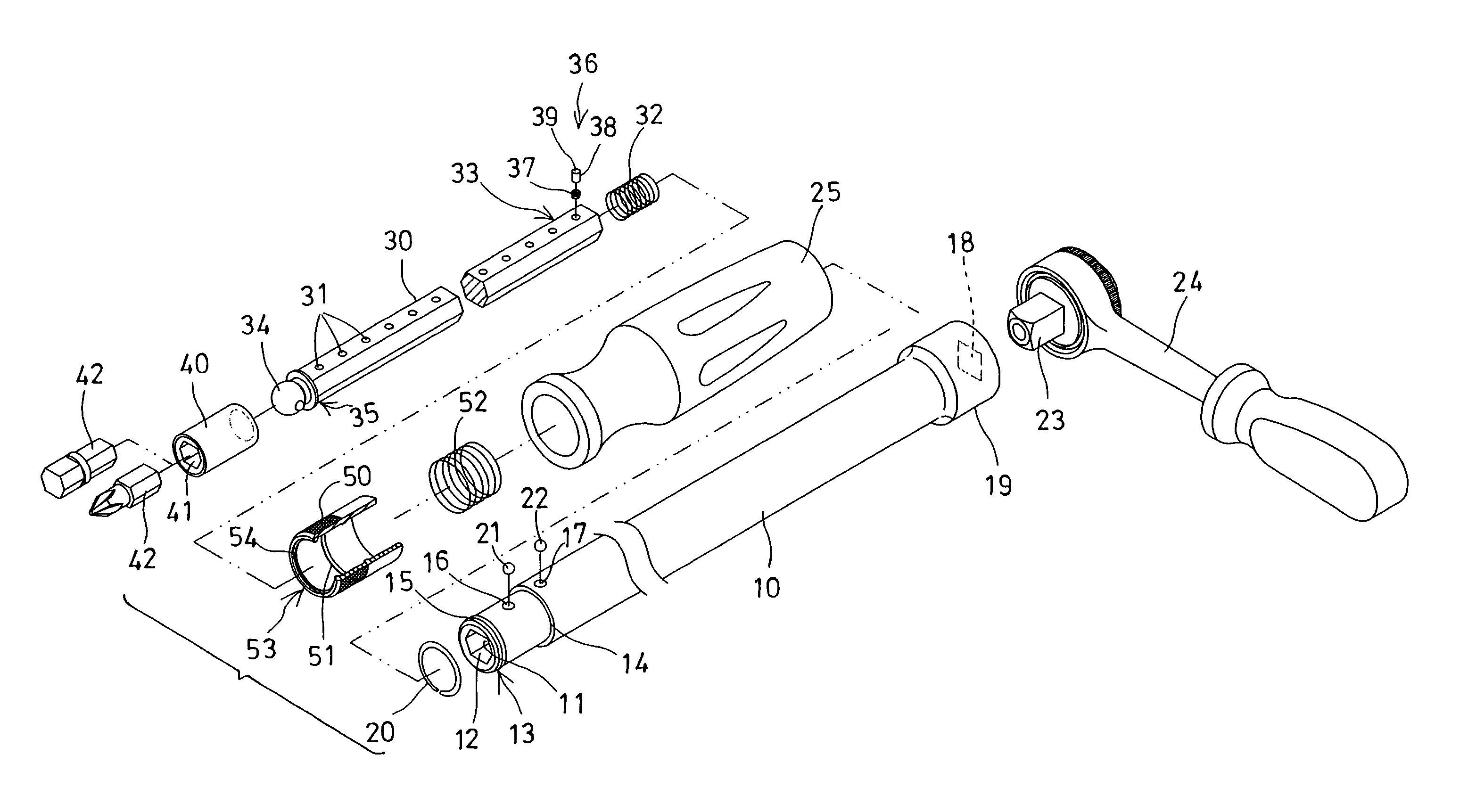 Extension tool having anchoring device