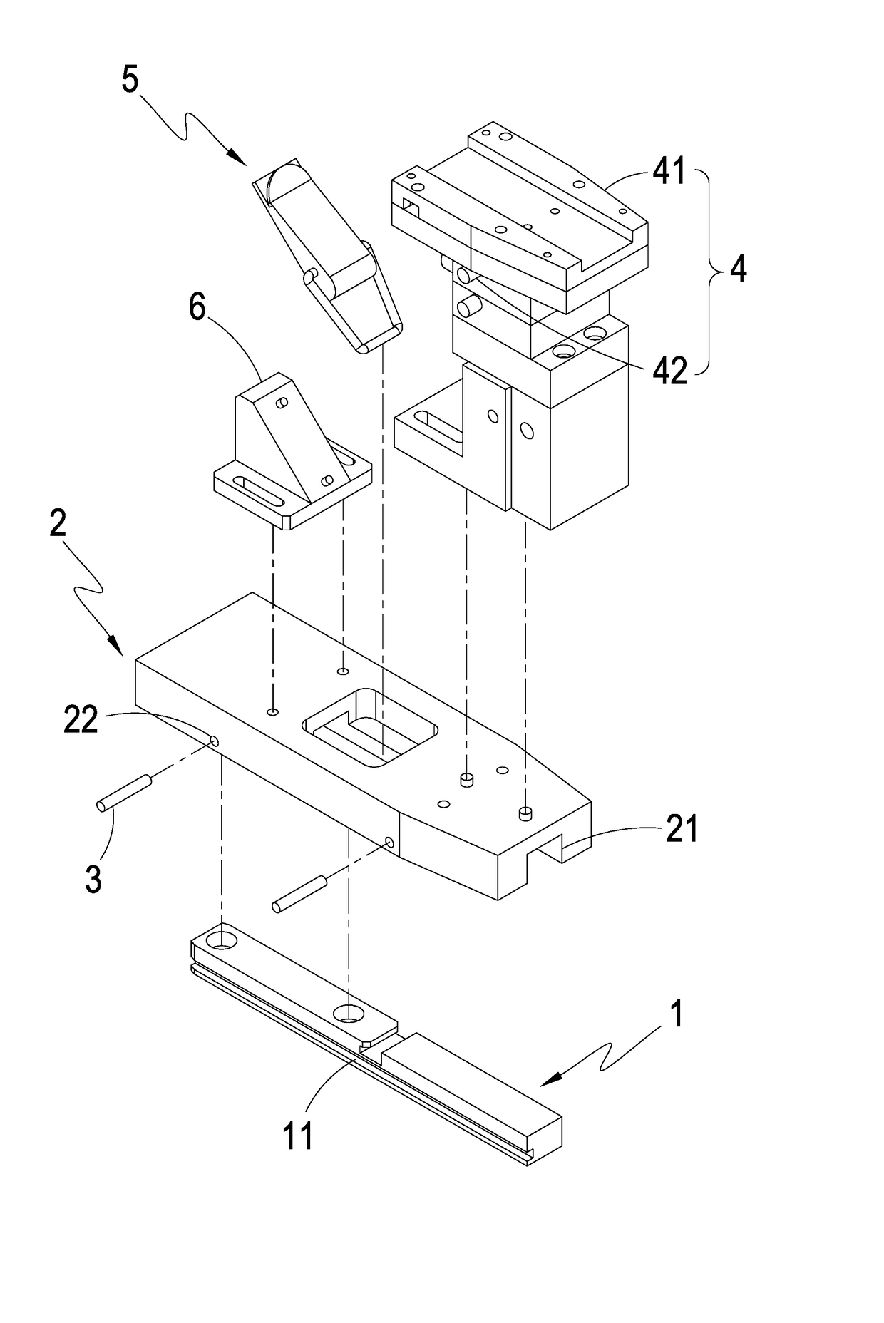 Tilt prevention structure for test seat