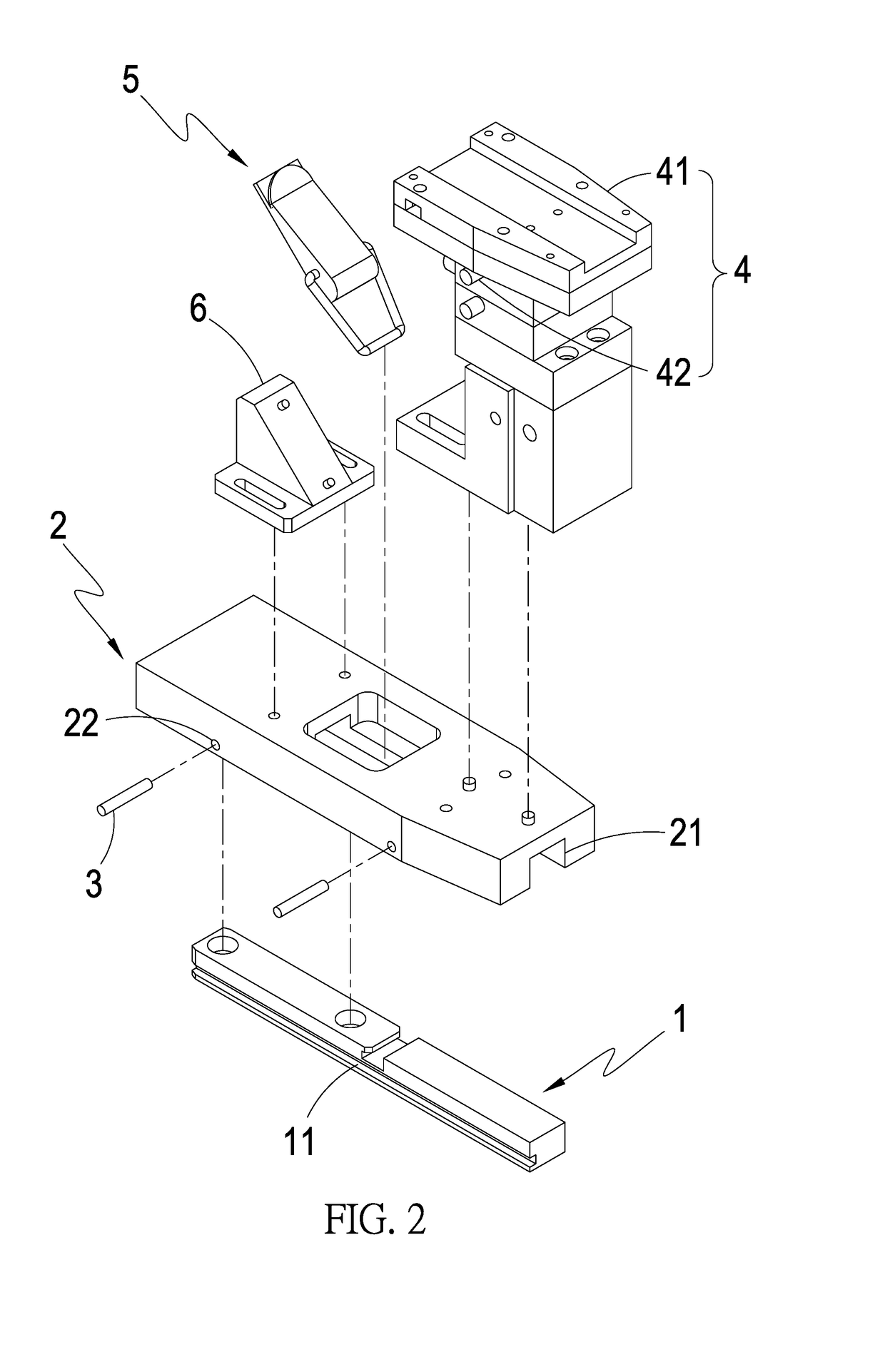 Tilt prevention structure for test seat