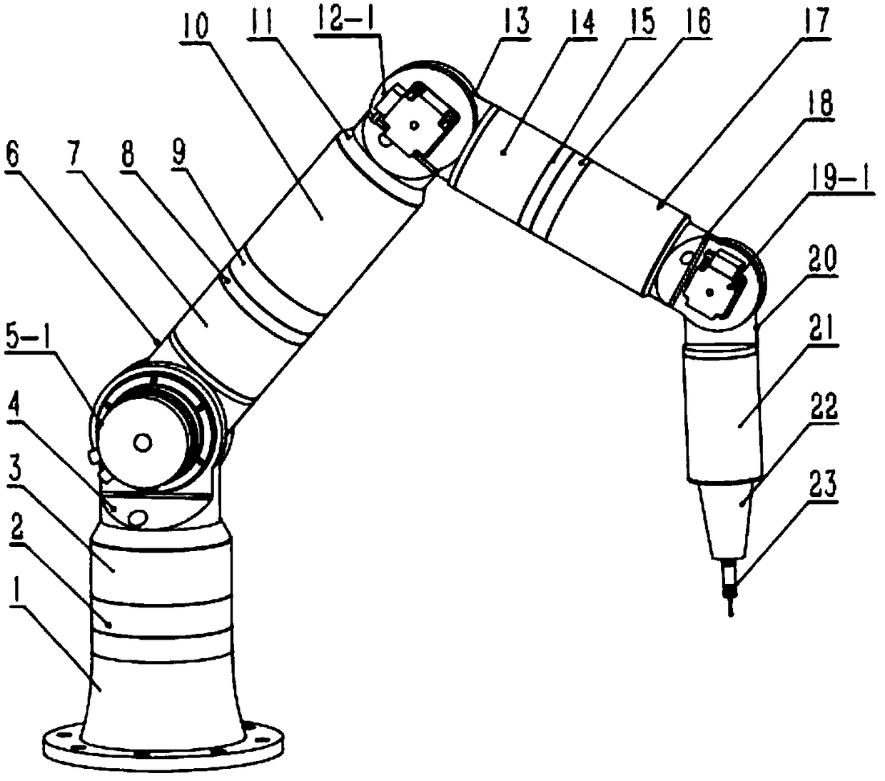 Self-driven joint arm type coordinate measuring machine