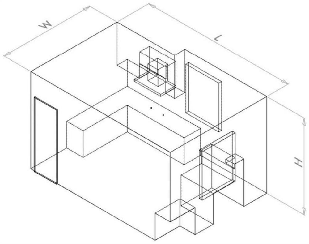 Method for confirming optimal installation position of gas alarm in kitchen based on CFD (Computational Fluid Dynamics)
