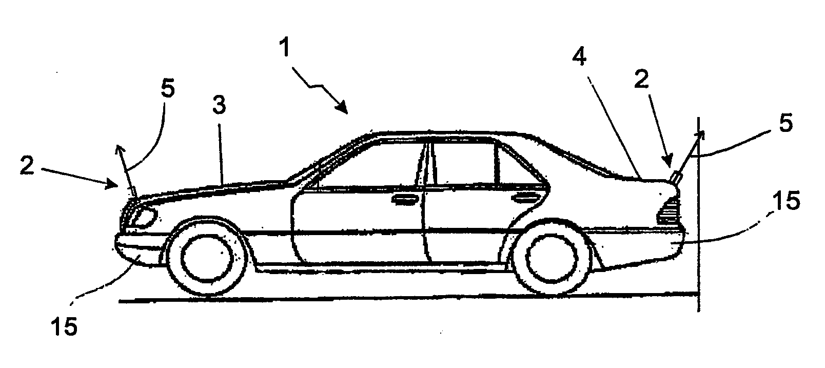 Vehicle comprising a catadioptric camera