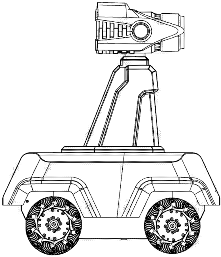 Mecanum wheel omni-directional mobile inspection robot
